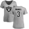 Women's EJ Manuel Name & Number Slim Fit T-Shirt - Ash