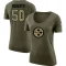 Women's Elandon Roberts Legend Salute to Service Scoop Neck T-Shirt - Olive