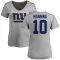 Women's Eli Manning Name & Number Slim Fit T-Shirt - Ash