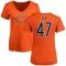 Women's Elijah Lee Name & Number Slim Fit T-Shirt - Orange