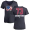 Women's Elliot Desnoyers Name and Number Banner Wave V-Neck T-Shirt - Navy