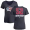 Women's Emil Bemstrom Name and Number Banner Wave V-Neck T-Shirt - Navy