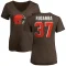 Women's Emmanuel Rugamba Name & Number Slim Fit T-Shirt - Brown