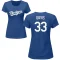 Women's Eric Davis Name & Number T-Shirt - Royal