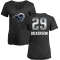 Women's Eric Dickerson Midnight Mascot T-Shirt - Black