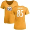 Women's Eric Ebron Name & Number Slim Fit T-Shirt - Gold