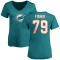 Women's Eric Fisher Name & Number Slim Fit T-Shirt - Aqua