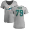 Women's Eric Fisher Name & Number Slim Fit T-Shirt - Ash