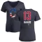 Women's Eric Haase Name and Number Banner Wave V-Neck T-Shirt - Navy