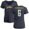 Women's Eric Kendricks Name & Number Slim Fit V-Neck T-Shirt - Navy