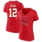 Women's Eric Staal 2023 Eastern Conference Champions Goal Tender V-Neck T-Shirt - Red