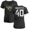 Women's Erick Hallett II Name & Number Slim Fit T-Shirt - Black