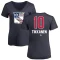 Women's Esa Tikkanen Name and Number Banner Wave V-Neck T-Shirt - Navy