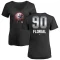 Women's Estevan Florial Midnight Mascot V-Neck T-Shirt - Black