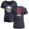 Women's Ethan Prow Name and Number Banner Wave V-Neck T-Shirt - Navy