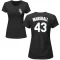 Women's Evan Marshall Name & Number T-Shirt - Black