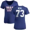 Women's Evan Neal Name & Number Slim Fit T-Shirt - Royal