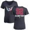 Women's Evgeny Kuznetsov Name and Number Banner Wave V-Neck T-Shirt - Navy