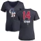 Women's Ezequiel Tovar Name and Number Banner Wave V-Neck T-Shirt - Navy