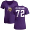 Women's Ezra Cleveland Name & Number Slim Fit T-Shirt - Purple