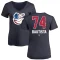 Women's Felix Bautista Name and Number Banner Wave V-Neck T-Shirt - Navy