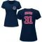 Women's Fergie Jenkins Name & Number T-Shirt - Navy