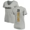 Women's Fitzgerald Toussaint Backer V-Neck T-Shirt - Ash