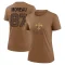 Women's Foster Moreau Legend 2023 Salute To Service Performance T-Shirt - Brown