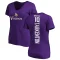 Women's Fran Tarkenton Backer Slim Fit T-Shirt - Purple