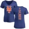 Women's Francisco Lindor Backer Slim Fit T-Shirt - Royal