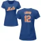 Women's Francisco Lindor Name & Number T-Shirt - Royal