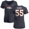 Women's Frank Clark Name & Number Slim Fit T-Shirt - Navy