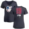 Women's Fred Lynn Name and Number Banner Wave V-Neck T-Shirt - Navy