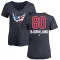 Women's Garin Bjorklund Name and Number Banner Wave V-Neck T-Shirt - Navy