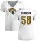 Women's Garrison Sanborn Name & Number Slim Fit T-Shirt - White