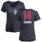 Women's Gary Harris Name and Number Banner Wave V-Neck T-Shirt - Navy