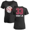 Women's Gary Trent Jr. Name and Number Banner Wave V-Neck T-Shirt - Black