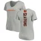 Women's Geno Atkins Backer V-Neck T-Shirt - Ash