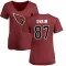 Women's Geoff Swaim Name & Number Slim Fit T-Shirt - Maroon