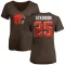 Women's George Atkinson Name & Number Slim Fit T-Shirt - Brown