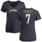 Women's Gerald Everett Name & Number Slim Fit V-Neck T-Shirt - Navy