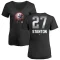 Women's Giancarlo Stanton Midnight Mascot V-Neck T-Shirt - Black