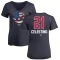 Women's Gilberto Celestino Name and Number Banner Wave V-Neck T-Shirt - Navy