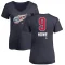 Women's Gordie Howe Name and Number Banner Wave V-Neck T-Shirt - Navy