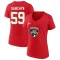 Women's Gracyn Sawchyn 2023 Stanley Cup Final Name & Number V-Neck T-Shirt - Red