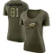 Women's Grant Calcaterra Legend Salute to Service Scoop Neck T-Shirt - Olive