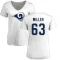 Women's Grant Miller Name & Number Slim Fit T-Shirt - White