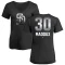 Women's Greg Maddux Midnight Mascot V-Neck T-Shirt - Black