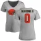 Women's Greg Newsome II Name & Number Slim Fit T-Shirt - Ash