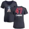 Women's Griffin Canning Name and Number Banner Wave V-Neck T-Shirt - Navy